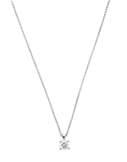 Halskette Crivelli Dame PUNTO LUCE in Weißgold Diamante 0.50 Ct 024-0481 0.50 G SI - 024-0481 0.50 G SI